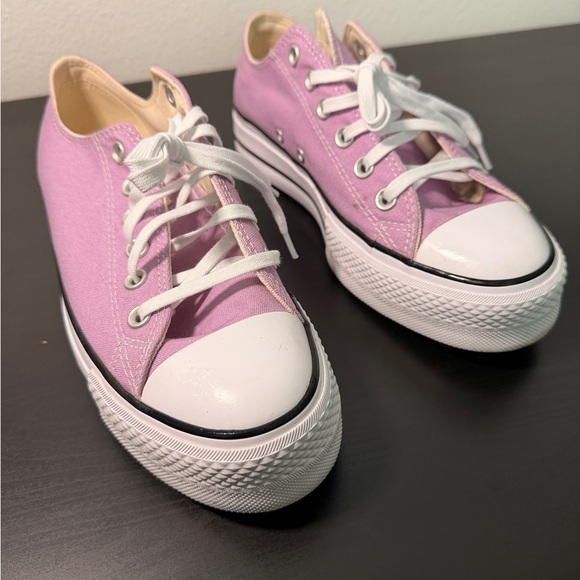 Converse Women's Lavender Canvas Sneakers - Picture 3 of 4